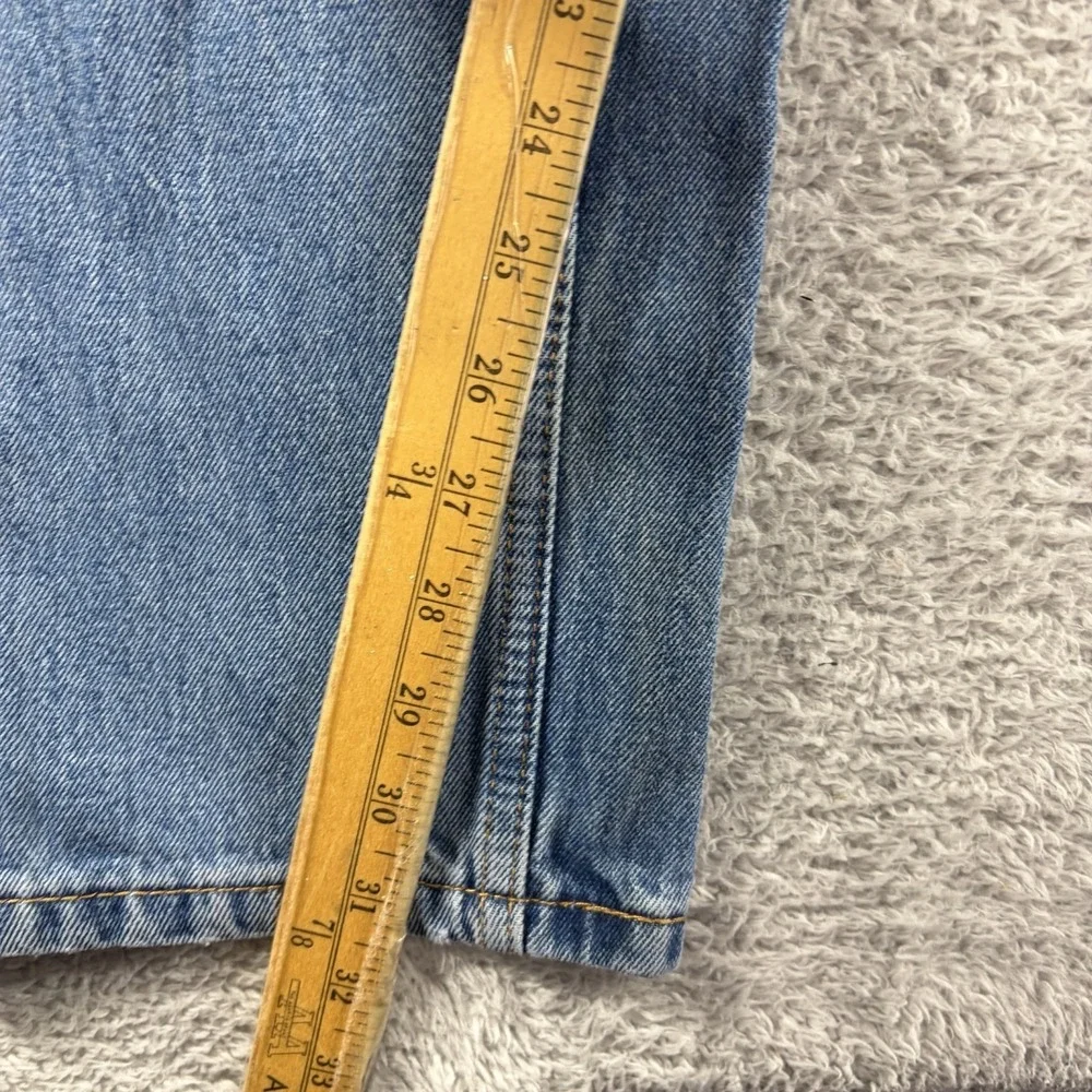 Levi 505 Jeans Mens 34x34 (Fits 33x31) Medium Wash  Distress Fade - Flaw